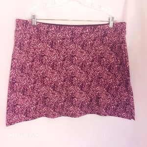 Tranquility By Colorado Clothing Women's Purple Mini Skirt Skort Sz XXL